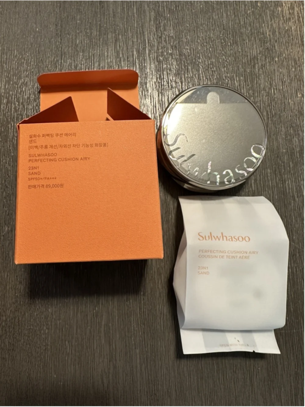 Sulwhasoo New Perfecting Cushion AIRY 15g+Refill 15g Glow&Natural, Shade 23N1